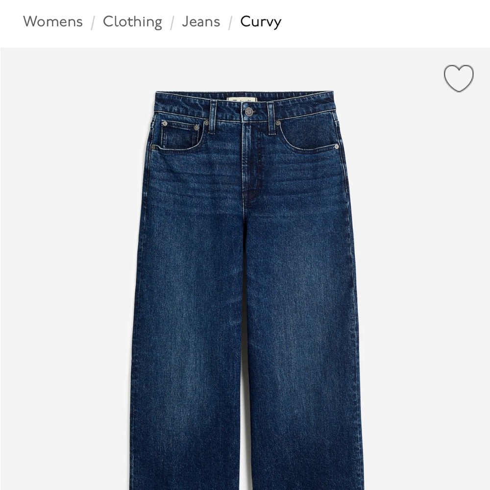 The Curvy Perfect Vintage Wide-Leg Jean - Nighthawk